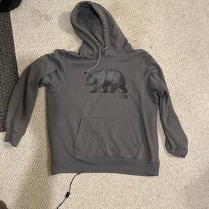 The North Face Gray Bear Graphic Men's Hoodie XL